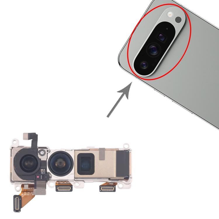 For Google Pixel 9 Pro XL Original Camera Set  - Periscope + Wide + Main Camera