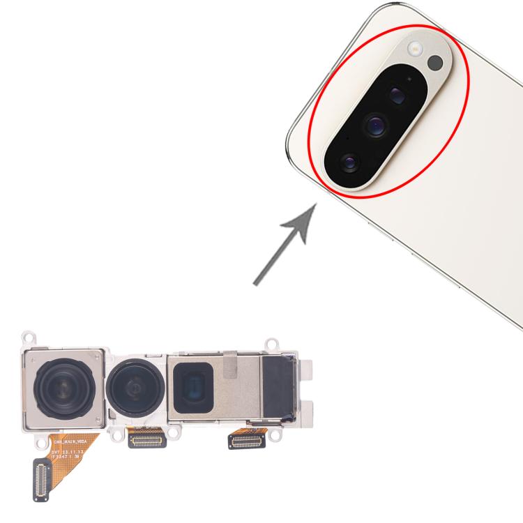 For Google Pixel 9 Pro Original Camera Set  - Periscope + Wide + Main Camera