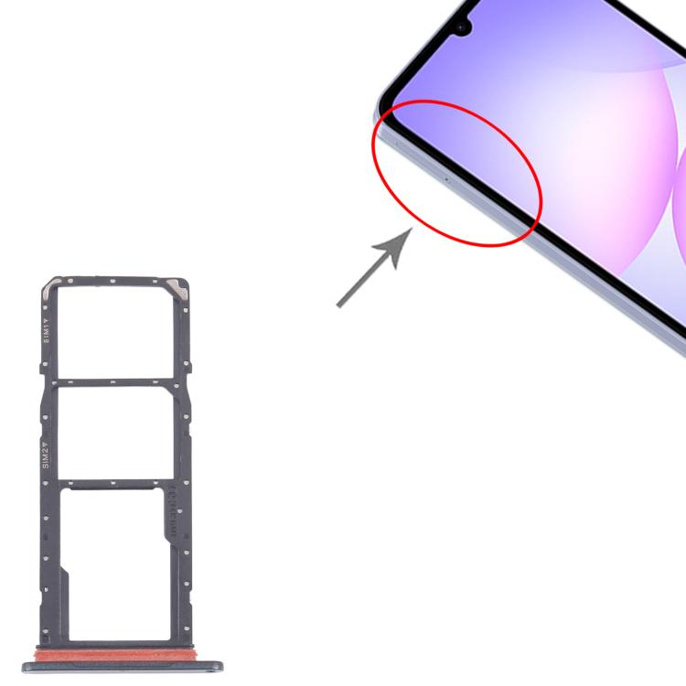 For Samsung Galaxy A07 4G SM-A075F Original 10pcs SIM Card Tray + SIM Card Tray + Micro SD Card Tray