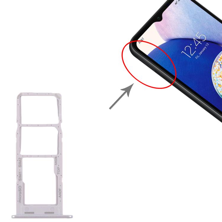 For Samsung Galaxy A14 5G SM-A146B 10pcs Original SIM Card Tray + SIM Card Tray + Micro SD Card Tray