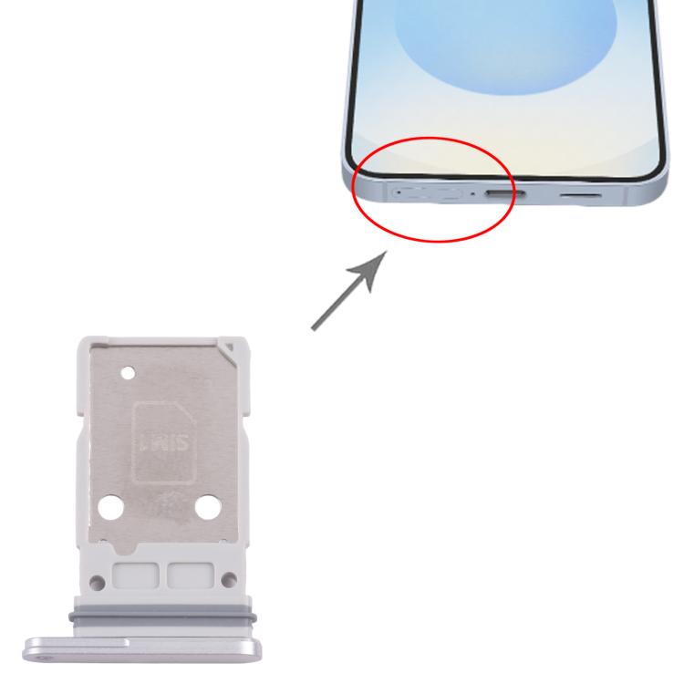 For Samsung Galaxy S25 SM-S931B Original SIM Card Tray + SIM Card Tray  - White