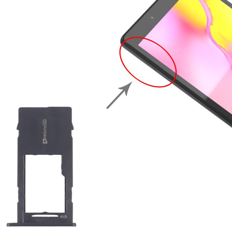 For Samsung Galaxy Tab A 8.0 & S Pen 2019 SM-P200 WiFi Version Original Micro SD Card Tray  - Black