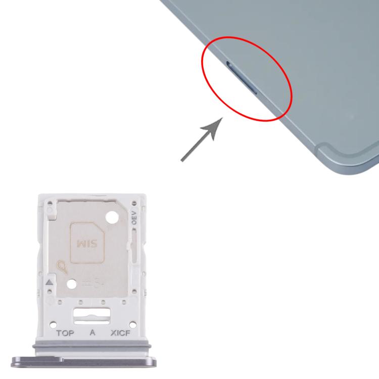 For Samsung Galaxy Tab S11 Ultra SM-X936 Original SIM Card Tray + Micro SD Card Tray  - Grey