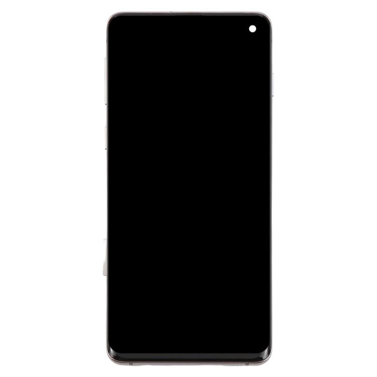 For Samsung Galaxy S10 4G SM-G973 OLED LCD Screen Digitizer Full Assembly with Frame  - Grey