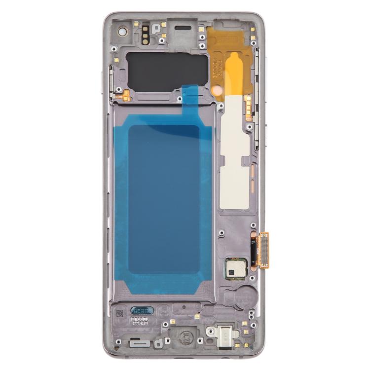 For Samsung Galaxy S10 4G SM-G973 OLED LCD Screen Digitizer Full Assembly with Frame  - Grey