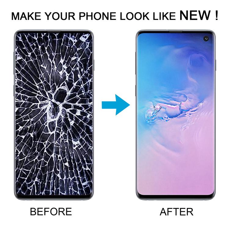 For Samsung Galaxy S10 4G SM-G973 OLED LCD Screen Digitizer Full Assembly with Frame  - Grey