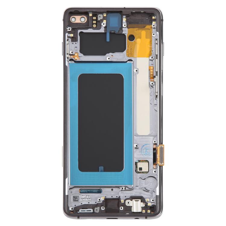 For Samsung Galaxy S10+ 4G SM-G975 OLED LCD Screen Digitizer Full Assembly with Frame  - Grey