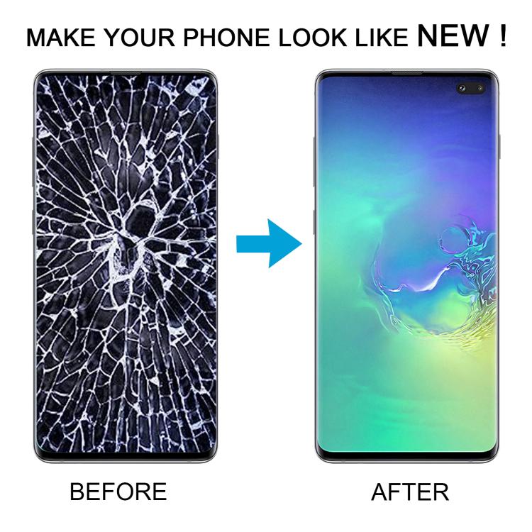 For Samsung Galaxy S10+ 4G SM-G975 OLED LCD Screen Digitizer Full Assembly with Frame  - Grey