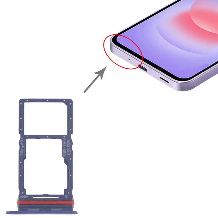 For Samsung Galaxy A27 SM-A276B Original SIM + SIM / Micro SD Card Tray