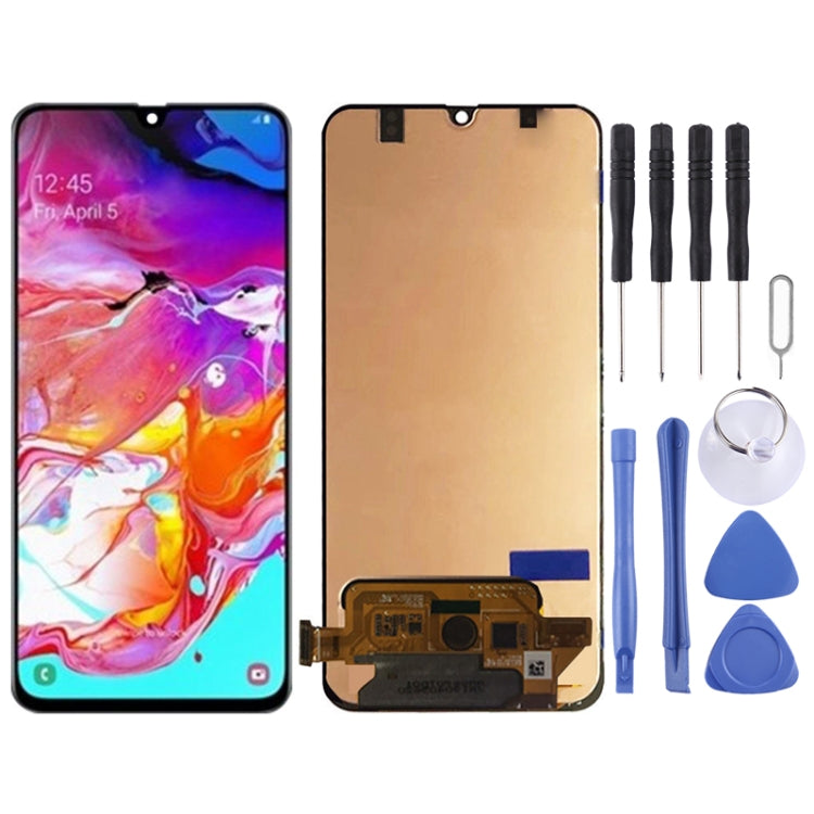 LCD Screen and Digitizer Full Assembly for Galaxy A70, M-A705F/DS, SM-A705FN/DS, SM-A705GM/DS, SM-A705MN/DS, SM-A7050(Black)