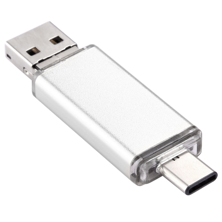 64GB 3 in 1 USB-C / Type-C + USB 2.0 + OTG Flash Disk, For Type-C Smartphones & PC Computer