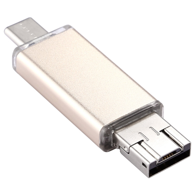 128GB 3 in 1 USB-C / Type-C + USB 2.0 + OTG Flash Disk, For Type-C Smartphones & PC Computer