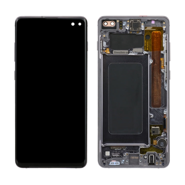 Original Super AMOLED LCD Screen for Samsung Galaxy S10+ Digitizer Full Assembly with Frame
