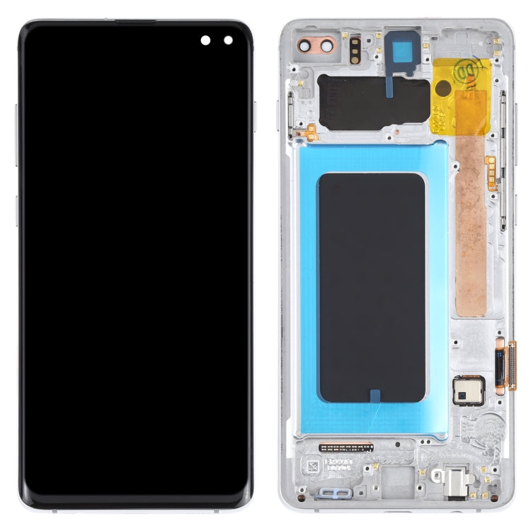 Original Super AMOLED LCD Screen for Samsung Galaxy S10+ Digitizer Full Assembly with Frame