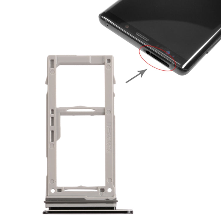 For Galaxy Note9 SIM Card Tray + SIM Card Tray / Micro SD Card Tray
