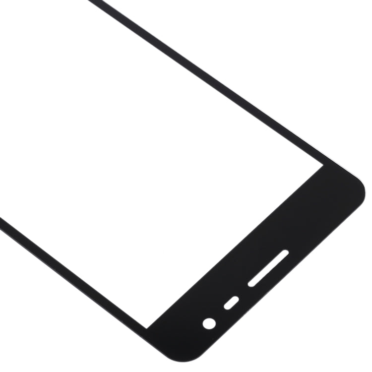 For Galaxy J3 Pro / J3110 Front Screen Outer Glass Lens (Black)
