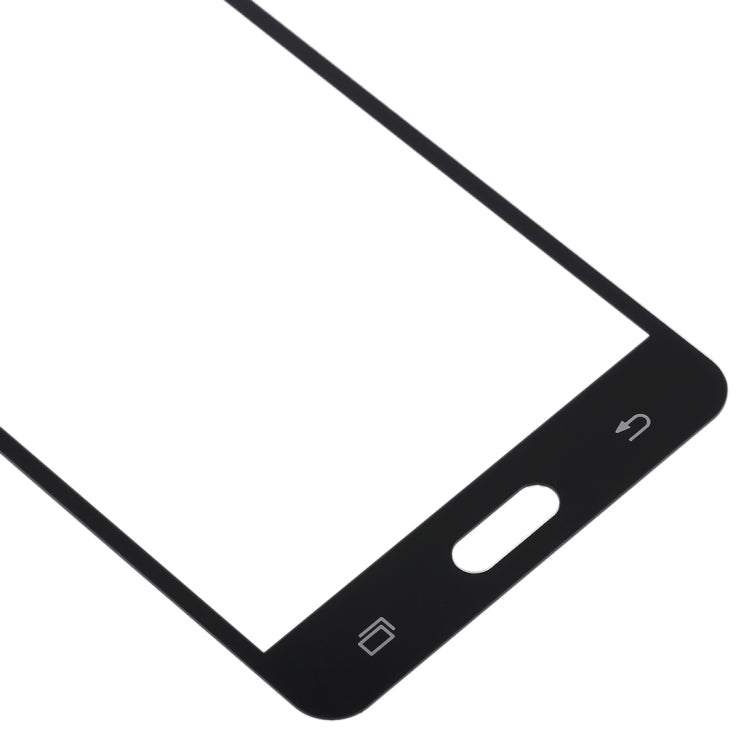 For Galaxy J3 Pro / J3110 Front Screen Outer Glass Lens (Black)