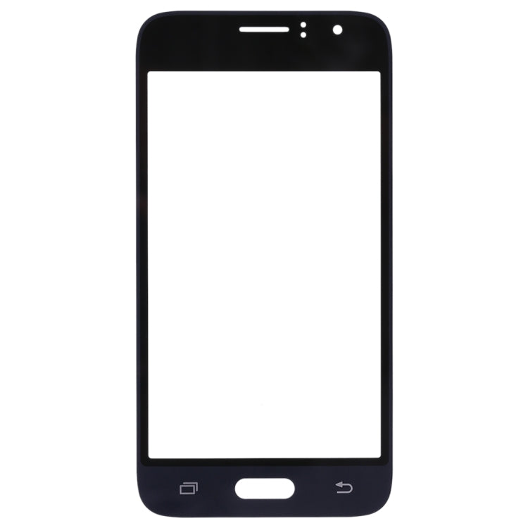 For Galaxy J1 (2016) / J120 Front Screen Outer Glass Lens (Black)