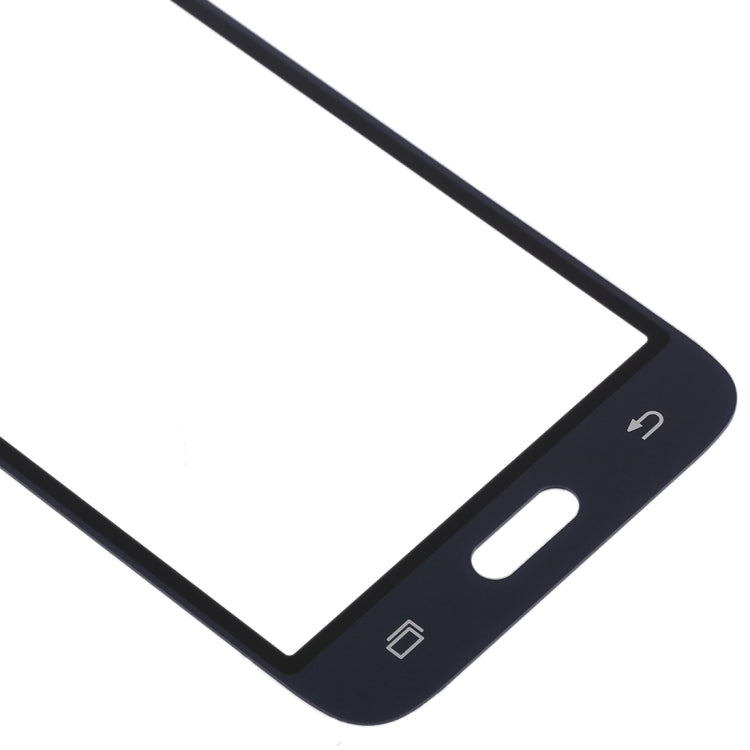 For Galaxy J1 (2016) / J120 Front Screen Outer Glass Lens (Black)