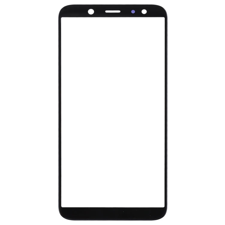 For Galaxy A6 (2018)  Front Screen Outer Glass Lens (Black)