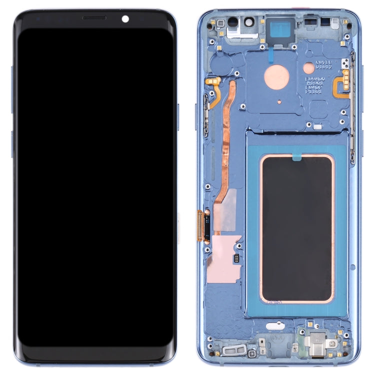Original Super AMOLED LCD Screen for Galaxy S9 / G960F / DS / G960U / G960W / G9600 Digitizer Full Assembly with Frame