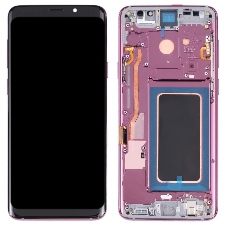 Original Super AMOLED LCD Screen for Galaxy S9 / G960F / DS / G960U / G960W / G9600 Digitizer Full Assembly with Frame