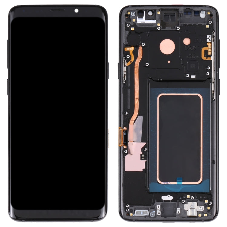 Super AMOLED LCD Screen for Galaxy S9+ / G965F / G965F / DS / G965U / G965W / G9650 Digitizer Full Assembly with Frame