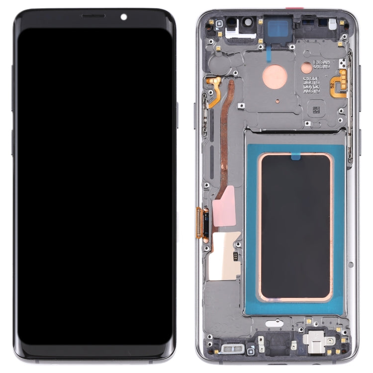 Super AMOLED LCD Screen for Galaxy S9+ / G965F / G965F / DS / G965U / G965W / G9650 Digitizer Full Assembly with Frame