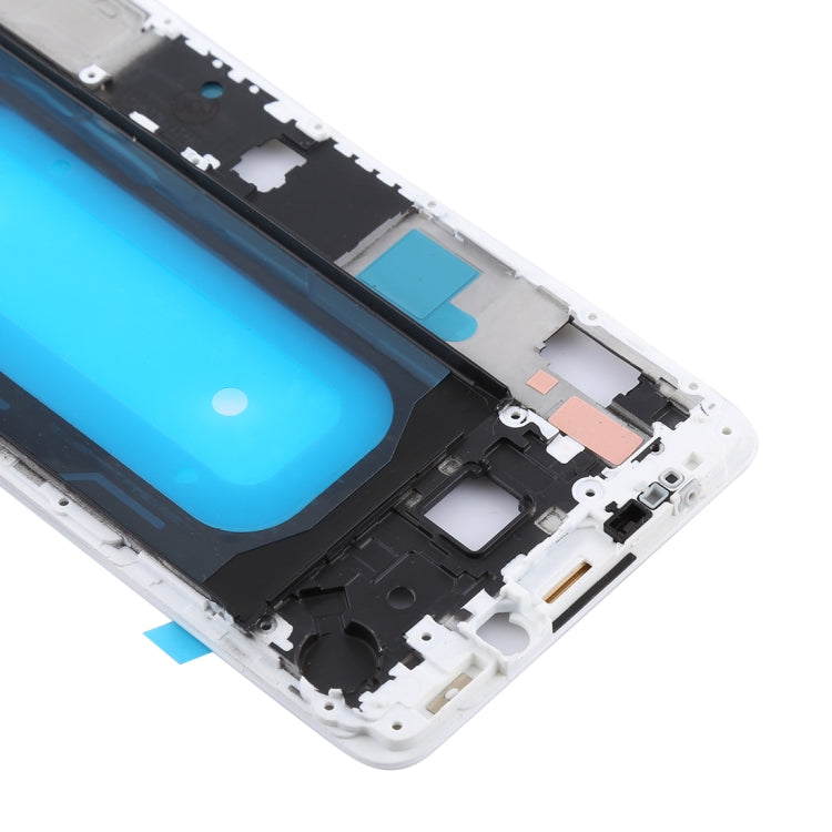 For Galaxy C9 Pro Front Housing LCD Frame Bezel (White)