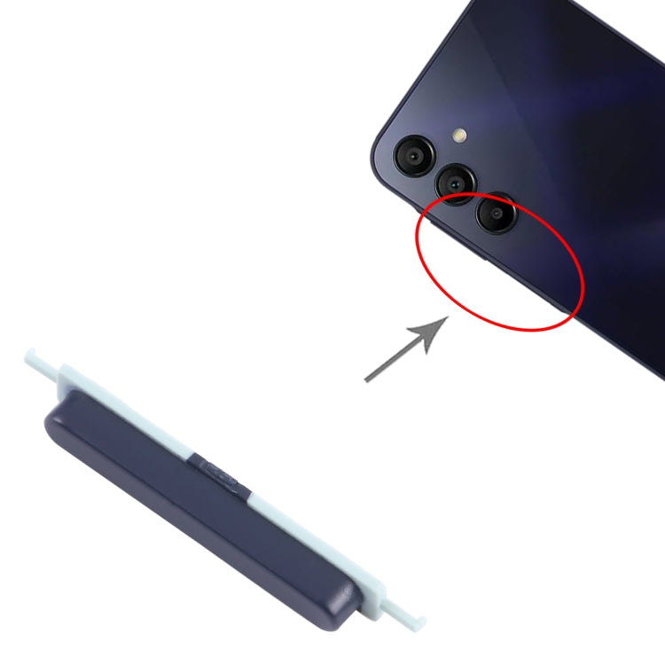 For Samsung Galaxy A15 4G SM-A155F 10pcs Original Power Button and Volume Control Button  - Black