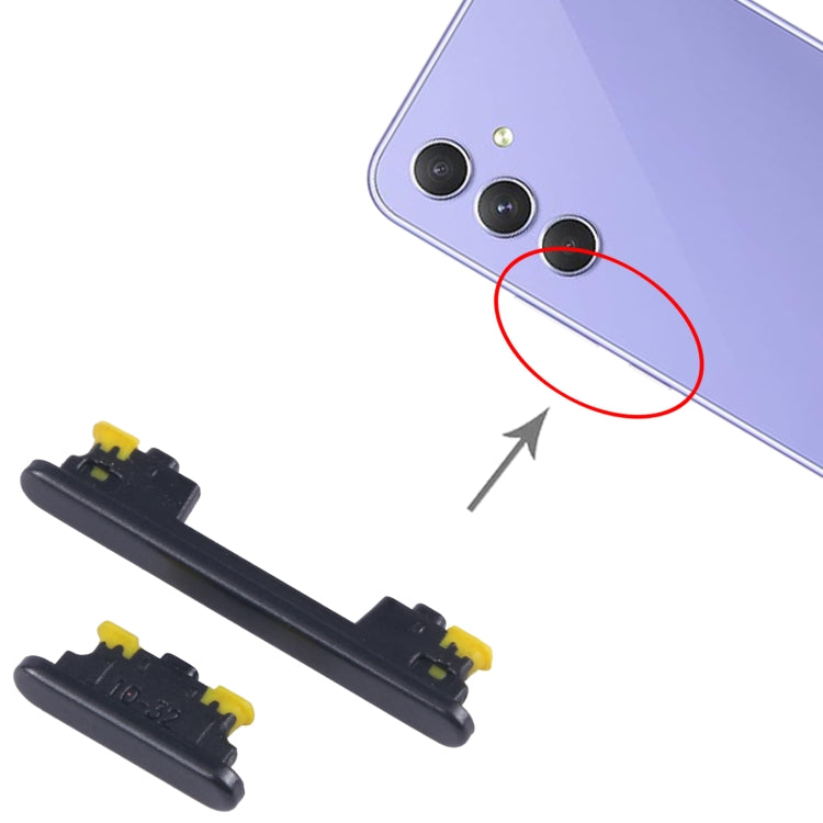 For Samsung Galaxy A54 SM-A546B 10pcs Original Power Button and Volume Control Button  - Black