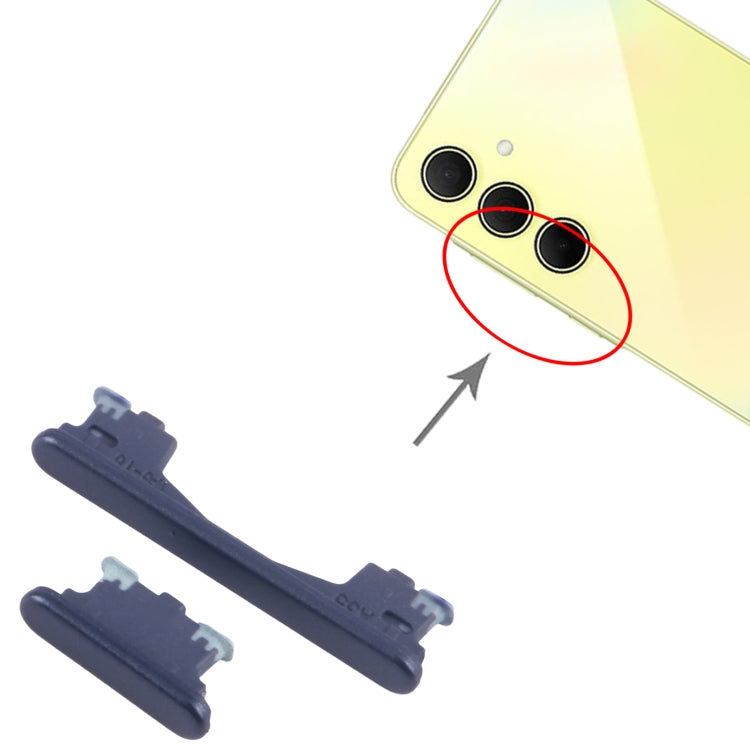 For Samsung Galaxy A35 SM-A356B 10pcs Original Power Button and Volume Control Button  - Black