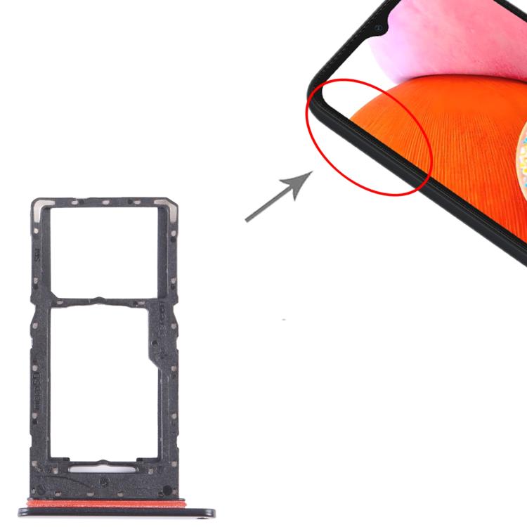 For Samsung Galaxy A14 5G SM-A146U  Original SIM Card Tray + Micro SD Card Tray  - Black