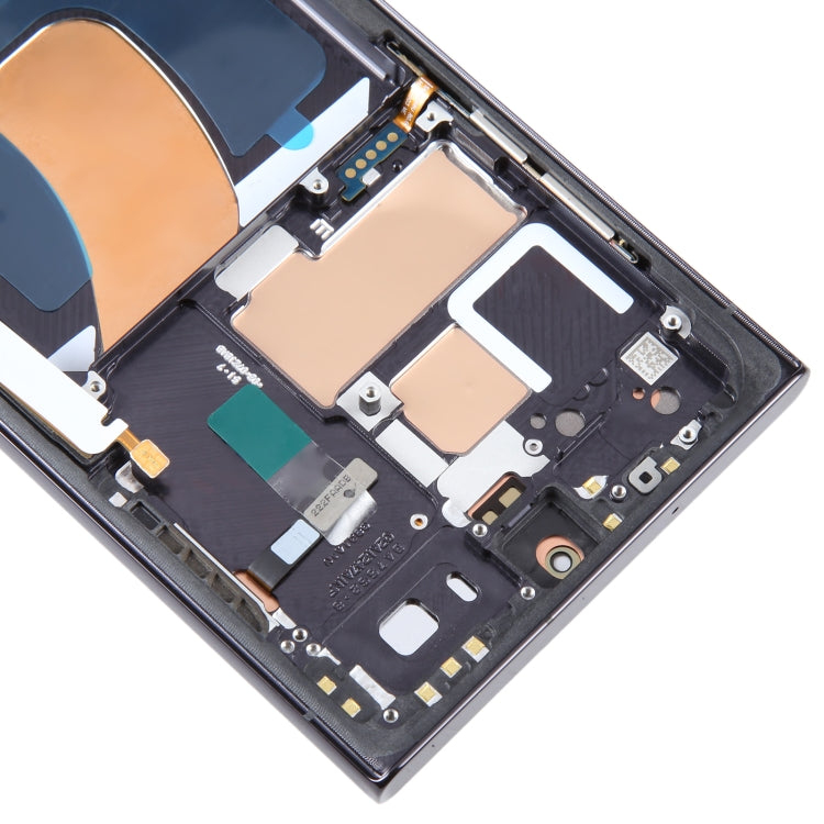 OLED LCD Screen For Samsung Galaxy S23 Ultra 5G SM-S918B EU Edition Digitizer Full Assembly with Frame(Black)