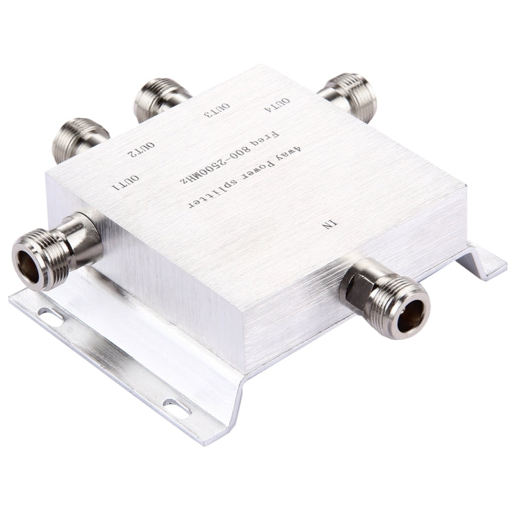 800-2500MHz N Female Adapter 4-Way Power Splitter