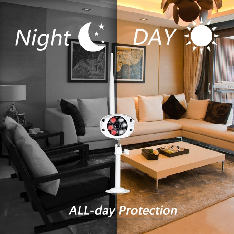 IPCC-KITB19-8CH-960P HD 960P 8CH 1/3.0 inch 1.0MP Waterproof IP Cameras 1080P Wireless NVR Kit, Support Night Vision / Motion Detection