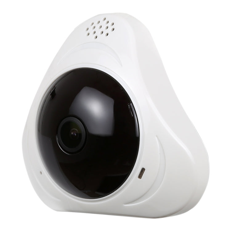 360 Degrees Viewing VR Camera WiFi IP Camera, Support TF Card (128GB Max)(White)