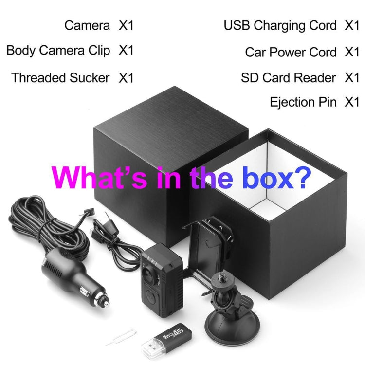 A11 1080P Full HD Law Enforcement Recorder Car DVR Camera, Support Night Vision & 128GB Memory Card