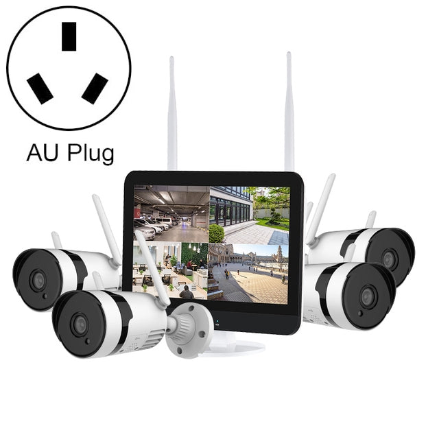 K8124-PE5520-P18 5.0 Million Pixels HD 12.5 inch Large Screen Wireless NVR Kit,