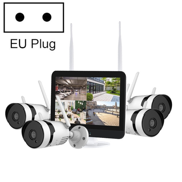 K8124-PE5520-P18 5.0 Million Pixels HD 12.5 inch Large Screen Wireless NVR Kit,