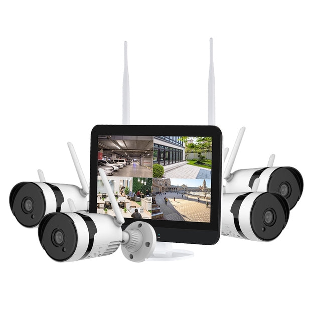 K8124-PE5520-P18 5.0 Million Pixels HD 12.5 inch Large Screen Wireless NVR Kit,
