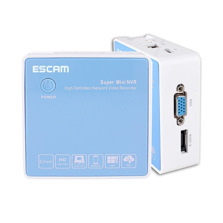 ESCAM NVR K204 4CH Mini NVR Digital Video Recorder, Support VGA / HDMI / USB