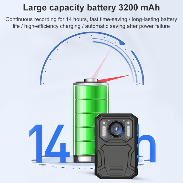 KJ01 1080P 20 Million Pixels 140 Degree Wide-angle Lens Waterproof Field Recorder Camera, Support Infrared Night Vision / Positioning & Loop Recording & 512GB TF Card, US Plug