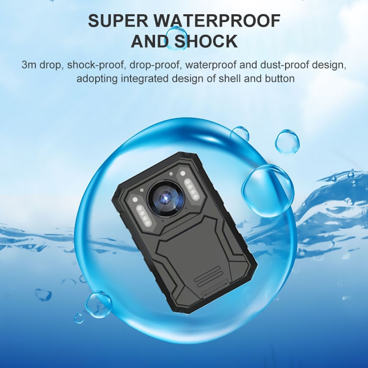 KJ01 1080P 20 Million Pixels 140 Degree Wide-angle Lens Waterproof Field Recorder Camera, Support Infrared Night Vision / Positioning & Loop Recording & 512GB TF Card, US Plug