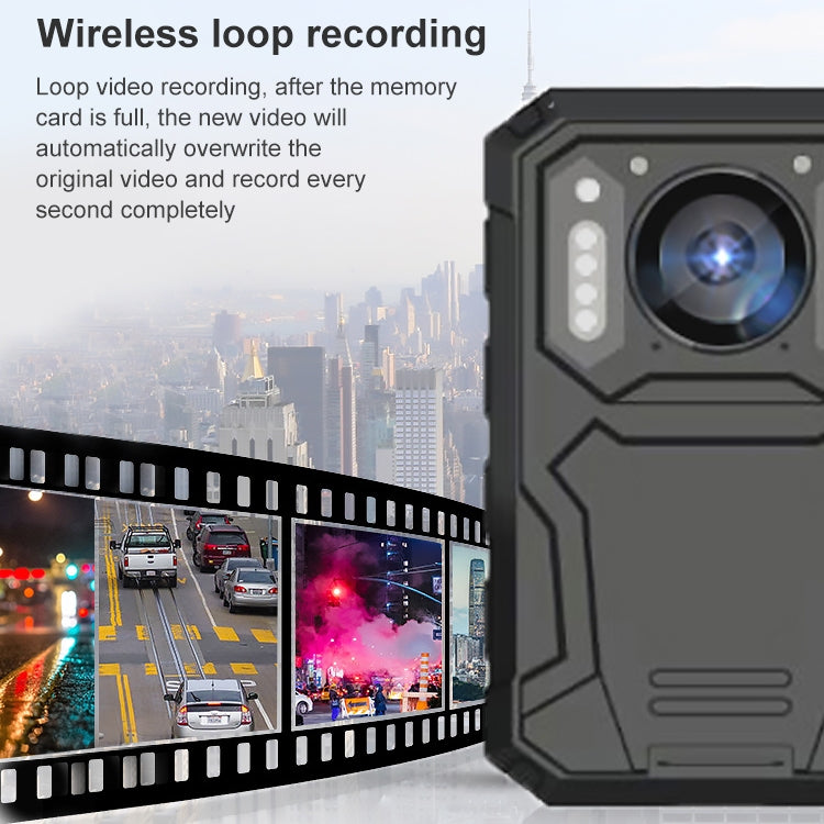 KJ01 1080P 20 Million Pixels 140 Degree Wide-angle Lens Waterproof Field Recorder Camera, Support Infrared Night Vision / Positioning & Loop Recording & 512GB TF Card, US Plug