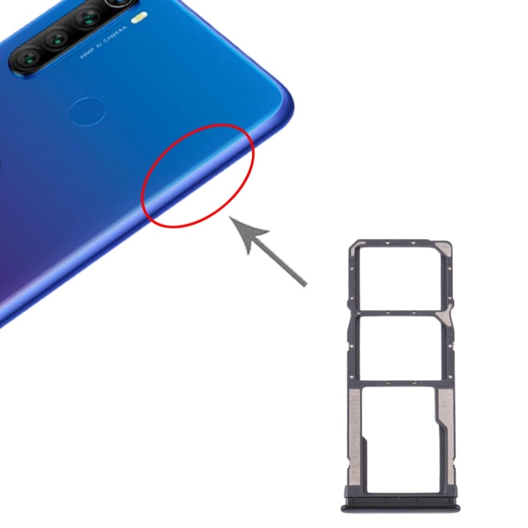 SIM Card Tray + SIM Card Tray + Micro SD Card Tray for Xiaomi Redmi Note 8T / Redmi Note 8