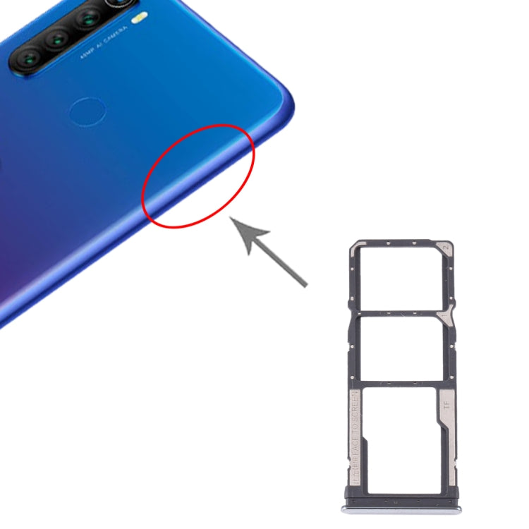 SIM Card Tray + SIM Card Tray + Micro SD Card Tray for Xiaomi Redmi Note 8T / Redmi Note 8
