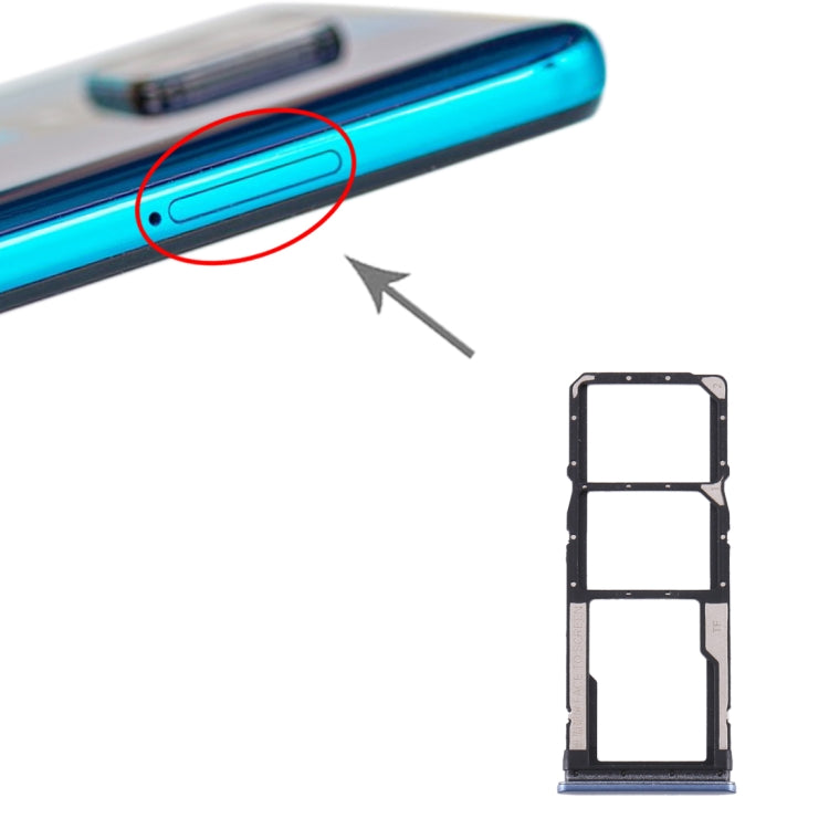 SIM Card Tray + SIM Card Tray + Micro SD Card Tray for Xiaomi Redmi Note 9S