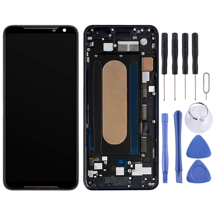 Original LCD Screen for Asus ROG Phone II ZS660KL Digitizer Full Assembly with Frameï¼ˆBlack)
