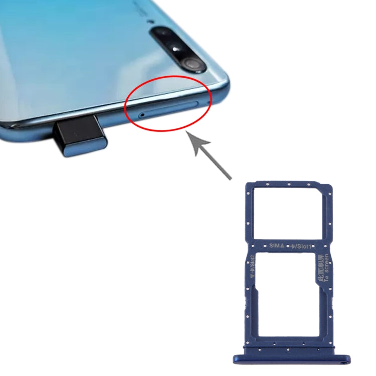 SIM Card Tray + SIM Card Tray / Micro SD Card Tray for Huawei Y9s 2020